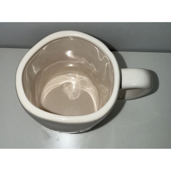 Rae Dunn "JOY" Ceramic Coffee Tea Mug Cup White Red Christmas Holiday - Picture 2 of 5